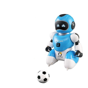 ربات اسباب بازی کنترلی فوتبالیست تک عددی آبی Smart Soccer Robot with Remote Control - Blue -اسباب بازی